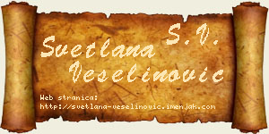 Svetlana Veselinović vizit kartica